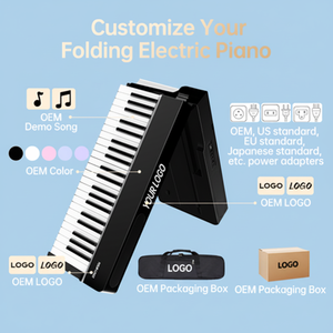 <span class=keywords><strong>Piano</strong></span> <span class=keywords><strong>numérique</strong></span> portable Terence V30, 88 touches, clavier électrique pliable avec technologie sensible au toucher, instrument électronique - Product Image 4