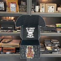 Boîtes d'expédition en carton ondulé de qualité supérieure, style européen, mode de rue, graffiti de cow-boy vert néon personnalisé FUSSEN, bricolage, graduation