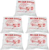 Fabrik PE Clear Plastic Einweg-Auto abdeckung SML LL Größen mit Gummiband Universal Soft Protective Rain Dust Garage