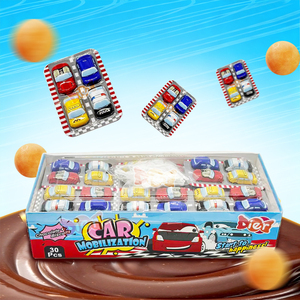 Vente en gros de bonbons marque privée personnalisée pour enfants sauce au chocolat en forme de voiture mignonne avec <span class=keywords><strong>biscuits</strong></span> collation savoureuse amusante pour les cadeaux et la récréation - Product Image 1