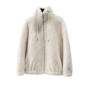 Abrigo de Invierno de Lana de Cordero para <span class=keywords><strong>Mujer</strong></span>, Chaqueta de Piel de Oveja, Abrigo Cálido, <span class=keywords><strong>Parka</strong></span> JT3329 - Product Image 1