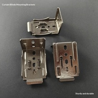 Accessoires de support de rideau à persiennes en bois, boucle de fixation interne en fer pour volet roulant, modèle B-1001, moderne et simple