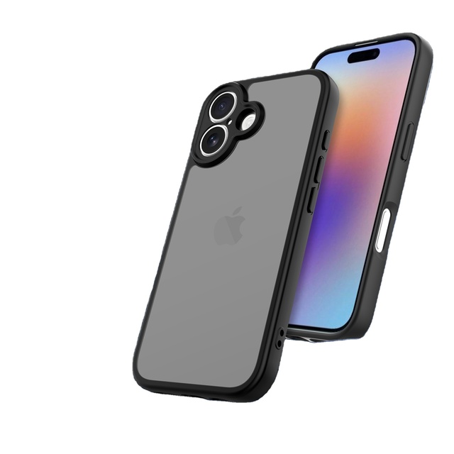 Silverdeer Matte Transparent ABS Electroplate Oil Painting Design Shockproof Sports Mobile Phone Case for 16 Pro Max/15