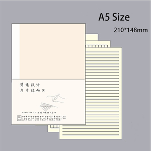 Aiguonimu penutup Notebook isi ulang perencana cetak A5 baru merek dengan buku catatan catatan harian 100g kertas Agenda Jurnal - Product Image 2