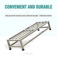 Support de rangement multifonctionnel en acier inoxydable pour nouilles et farine de riz, grande capacité, pieds réglables en hauteur, idéal pour les cuisines - Vente chaude