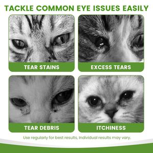 Nettoyant pour les yeux des animaux de compagnie avec logo personnalisé, traitement des taches de larmes, gouttes pour les yeux des chiens, traitement des infections oculaires pour chiens et chats - Product Image 4
