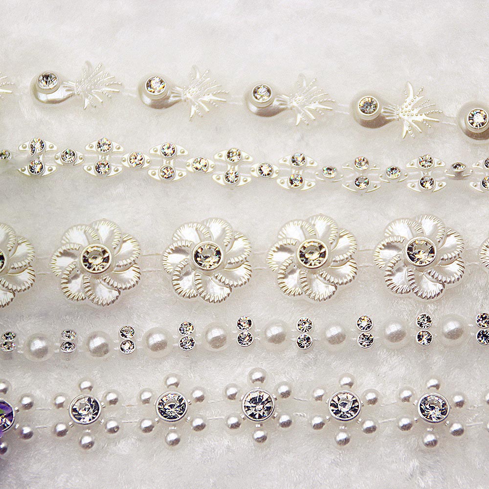 DIY Wedding Dress Decorative Chain Lace Ribbon