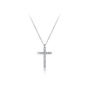 Colar Minimalista de Prata Esterlina 925 com Pingente de Cruz e Zircônia CZ, Joia da Moda para Mulheres - Product Image 5