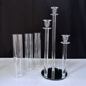 <span class=keywords><strong>Portacandele</strong></span> <span class=keywords><strong>in</strong></span> Cristallo a 3 Bracci per Matrimoni, Candelabro <span class=keywords><strong>in</strong></span> <span class=keywords><strong>Vetro</strong></span> Trasparente per Decorazioni <span class=keywords><strong>da</strong></span> Tavolo Nuziali - Product Image 4