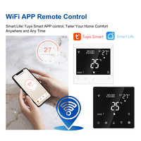 Tuya kontrol suhu hidup cerdas, termostat untuk lantai rumah, termostat pemanas listrik dengan remot Wifi