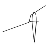 Support métallique pour oiseaux morts, cadre de chasse pour oiseaux morts 24 cm, piquet de sol 28 cm, tige de 4 mm