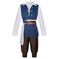 Manteau Marron Vintage Médiéval Jack Sparrow Costume Cosplay Unisexe Halloween Renaissance Pirate Gothique Steampunk Veste Robe TV