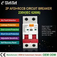 CDADA Nouveau Design 32A/40A/63A AFDDLE 2P 63A Dispositifs de Détection de Défaut d'Arc