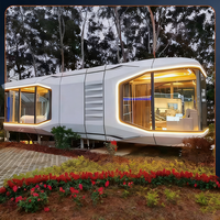 Maison capsule spatiale sur mesure, maison mobile préfabriquée moderne, villa modulaire de luxe pour camping et complexe hôtelier