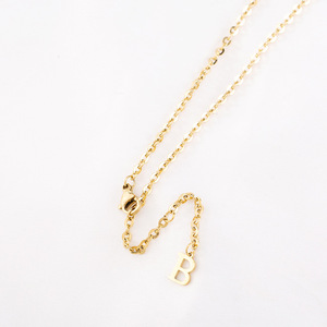 สร้อยคอจี้เหล็กไทเทเนียมทรงเรขาคณิตฝังเพชรสำหรับผู้หญิงสวมใส่ทุกวัน - Product Image 2