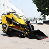 Chargeuse compacte sur pneus Derette V1000 Pro, mini-chargeuse compacte S1050 pour la construction, l'aménagement paysager et l'agriculture