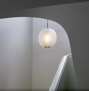 Zèle éclairage nordique moderne minimaliste salle à manger pendentif en verre soufflé restaurant lustre - Product Image 5