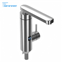 Robinet chauffe-eau électrique portable pour cuisine et salle de bain, chauffage instantané, bouton rotatif manuel à 360 degrés - Protection contre la surchauffe