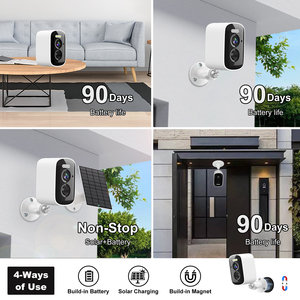 Tốt Nhất Bán 2K Hd Năng Lượng Mặt Trời Wifi Máy Ảnh Với IR Tầm Nhìn Ban Đêm Ai Phát Hiện Con Người IP66 Không Thấm Nước 24/7 Ghi Âm PIR Phát Hiện Chuyển Động - Product Image 2