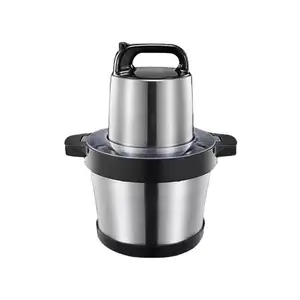 Atacado Cozinha 1000w Eletrodomésticos Pet Plástico Shell 6l Processador De Alimentos Elétrico Moedor De Carne 304 Aço Inoxidável Cortador De Carne