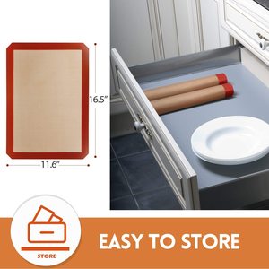 Tapetes de Silicona Reutilizables de Primera Calidad, 0.7mm de Grosor, Antiadherentes, para Hornear, Cocina, Repostería y Pastelería - Product Image 5