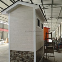 Douche et toilettes mobiles d'extérieur de luxe, structure en acier, modernes, portables, durables, écologiques et faciles à installer