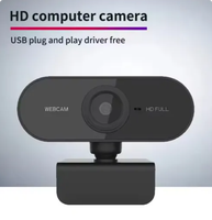 Webcam USB HD 1080P Mini, kamera Web komputer PC dengan mikrofon dapat diputar untuk siaran langsung panggilan Video konferensi