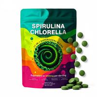 Comprimés de Spiruline OEM OBM ODM pour la Santé, Soutien Immunitaire, Marque Privée, Comprimés de Spiruline et Chlorelle Bio 500mg