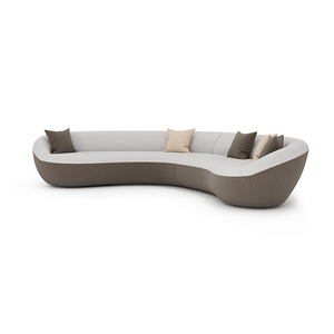 Tùy chỉnh hiện đại kết hợp phòng chờ căn hộ sofa sảnh khách sạn tiếp tân sofa cong hình dạng vải tiếp tân hội trường văn phòng sofa - Product Image 2