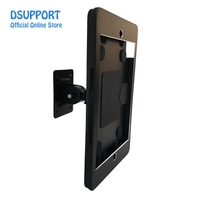 Support mural antivol en alliage d'aluminium argenté noir pour iPad 10,2 pouces 7e génération 2019/8e génération 2020, support de verrouillage pour tablette PC