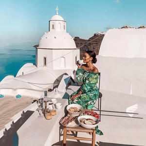 Dq444 nuovi arrivi verde lucido paillettes sexy top a spacco alto abito da sera lungo abito da sera con paillettes per festa - Product Image 3