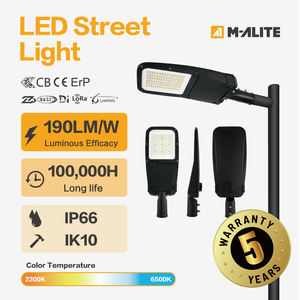 Luminaria de Calle con Diseño de Marco de Vidrio Resistente, Certificación IP67 IK09 Clase I, Luz Blanca Cálida de 3500K, Ángulo de Haz de 70° - Product Image 3