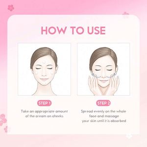 Japon <span class=keywords><strong>sakura</strong></span> 25g visage clair corps escargot cerise anti-âge visage essence crème - Product Image 5