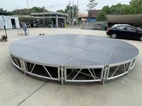 Plateforme de scène modulaire en aluminium durable avec une capacité de charge de 1000 kg et une installation rapide pour les mariages, les concerts, les événements et les spectacles