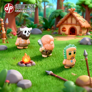 Depeng งานฝีมือขนาดเล็กรูปการ์ตูนตุ๊กตาเรซินตกแต่งเดสก์ท็อปสำหรับตกแต่งรถสำนักงาน - Product Image 1