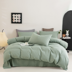 Ensemble de literie d'hôtel en microfibre brossée ultra douce 4 pièces, drap plat, drap housse avec <span class=keywords><strong>2</strong></span> taies d'oreiller pour la maison et l'hôtel - Product Image 5