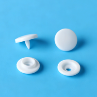 Boutons-pression ronds en plastique à dos plat, écologiques, sans nickel, de haute qualité 1616 T3 T5 T8 pour vêtements et sacs en PVC
