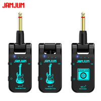 Système de guitare sans fil JAMJUM WS-4 2.4G, 2 émetteurs 1 récepteur, portée de 40 m, 8 canaux, 282 °   Prise rotative