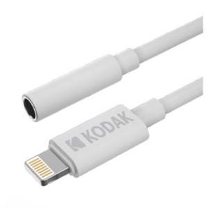 Adaptador de audio con cable de 10 cm, jack de 3,5 mm, compatible con dispositivos; ideal para escuchar música y hacer llamadas. - Product Image 1