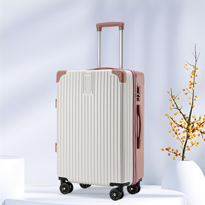 20-Inch Spinner Wheel <b>Suitcase</b> With Lock Water Resistant Solid Color Carry-On Travel Bag For Leisure Travel Unisex Spring 2024 - Product Image 4