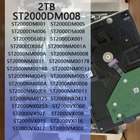 Disque dur interne ST2000DM008 3,5 pouces 2 To 7200 tr/min 256 Mo de cache SATA pour PC de bureau, stockage de données