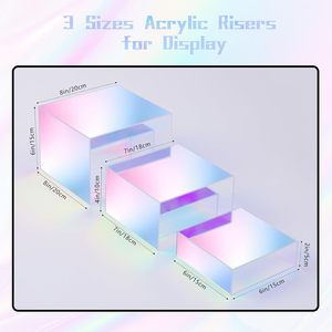 Boîte <span class=keywords><strong>de</strong></span> présentation en acrylique pré-assemblée, cube <span class=keywords><strong>de</strong></span> buffet portable moderne et coloré, personnalisable en usine, vente en gros pour les fêtes et les magasins <span class=keywords><strong>de</strong></span> détail - Product Image 4