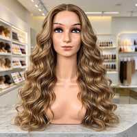 Tête de mannequin réaliste haut de gamme avec épaules pour présentation de perruques et vente en salon de beauté