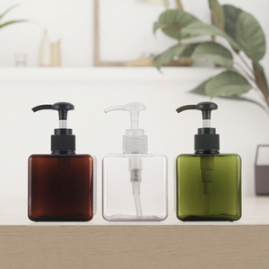 250ml Rỗng vuông nhựa chai dầu gội đầu khách sạn tiện nghi bao bì trang trí cho sữa rửa mặt - Product Image 3