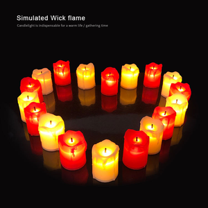 <span class=keywords><strong>Led</strong></span> Vacances Dîner Mariage Bar Larme Artisanat <span class=keywords><strong>Bougie</strong></span> Lumière Sans Flamme Électronique Mini Noir Mèche Fête Anniversaire Décoration - Product Image 2