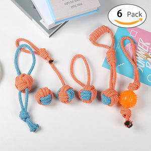 ของเล่นเชือกฝ้ายสำหรับสุนัข ทนทาน ขนาดเล็ก-กลาง ชุดของเล่นสุนัข 7 ชิ้น - Product Image 2