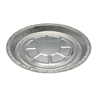 Conteneur rond en aluminium recyclable, bol alimentaire jetable circulaire pour la restauration et les services de livraison écologiques