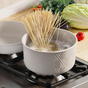 Juego de utensilios de cocina de piedra Maifan con patrón desmontable, antiadherente, para bistecs, wok y sartén, para uso doméstico - Product Image 1