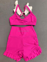 Tops Deportivos Cortos para Niñas, Shorts de Ciclismo, Tops de Ballet, Danza y Yoga