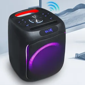 Tragbare Partybox 30 W für Outdoor-Party musikbetriebene Audio einzeln 6 Zoll Bluetooth Lautsprecher schwarze Batterie RGB Vico Knockout-Box